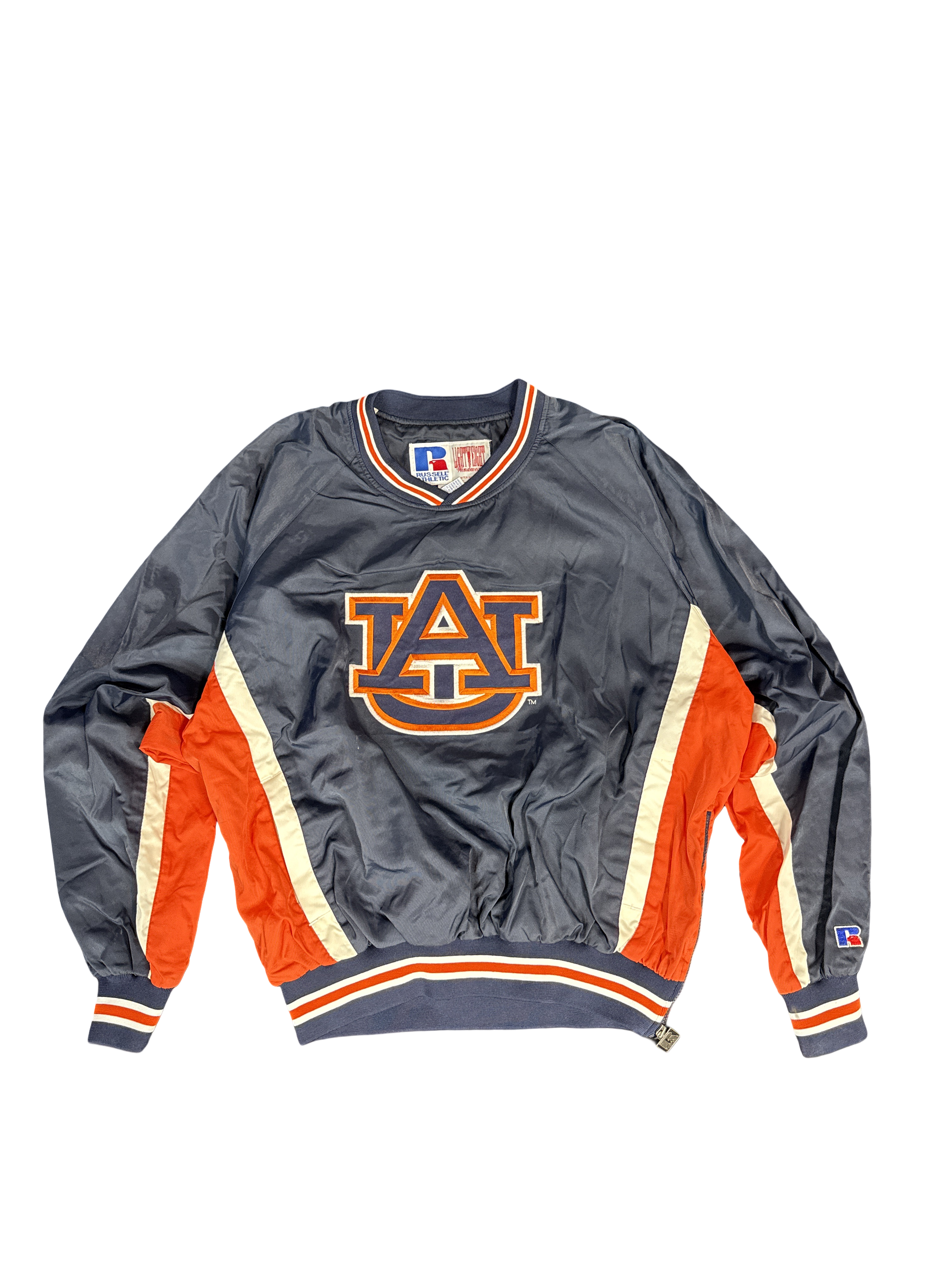 1990s Russell Athletic Auburn University Pullover Windbreaker (2XL)