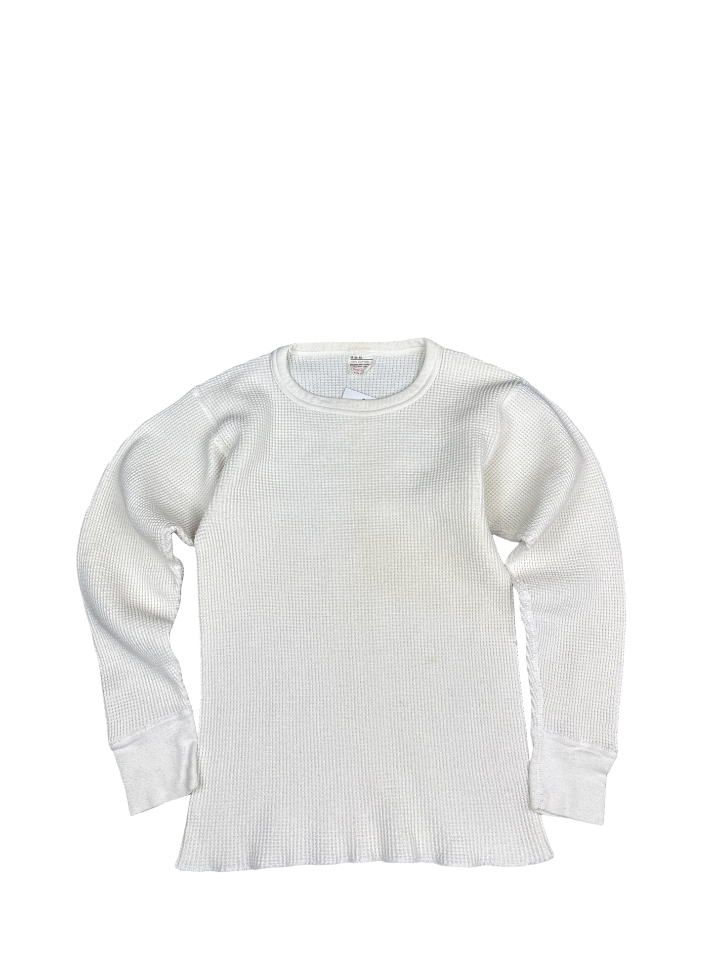 Vintage Sears Thermal Waffle Knit Pullover (M)