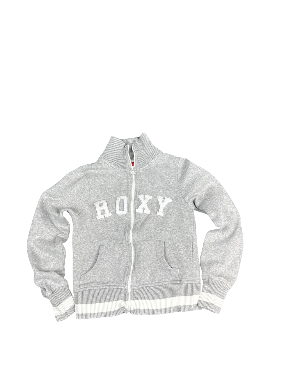 Roxy Gray Zip-Up Sweatshirt (S)