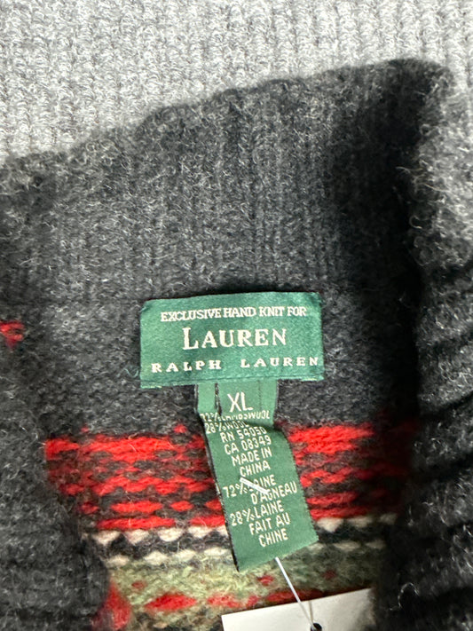 Lauren Ralph Lauren Fair Isle Wool Half-Zip Sweater (XL)