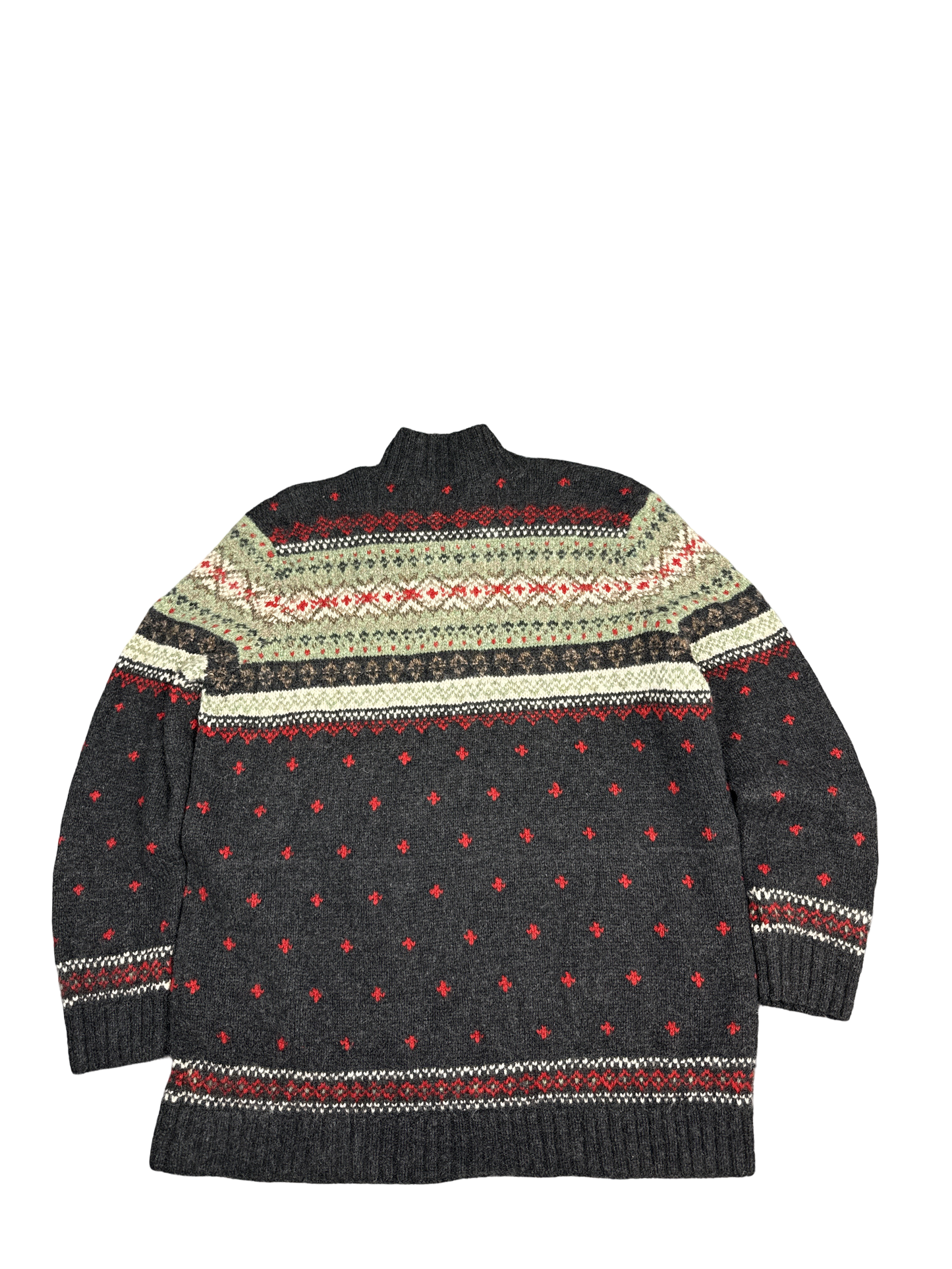Lauren Ralph Lauren Fair Isle Wool Half-Zip Sweater (XL)