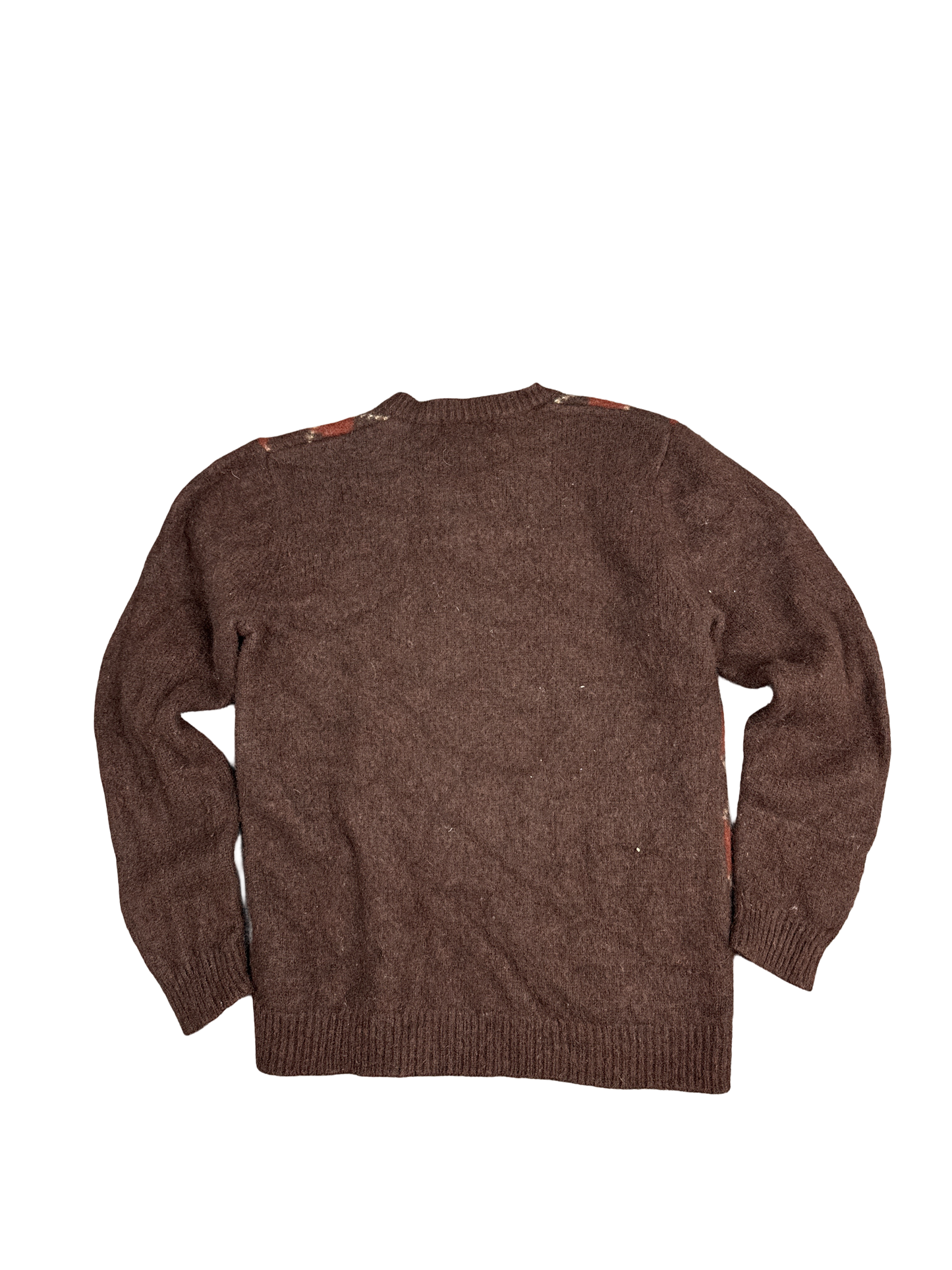 Eddie Bauer Argyle Lambswool Pullover Sweater (S)