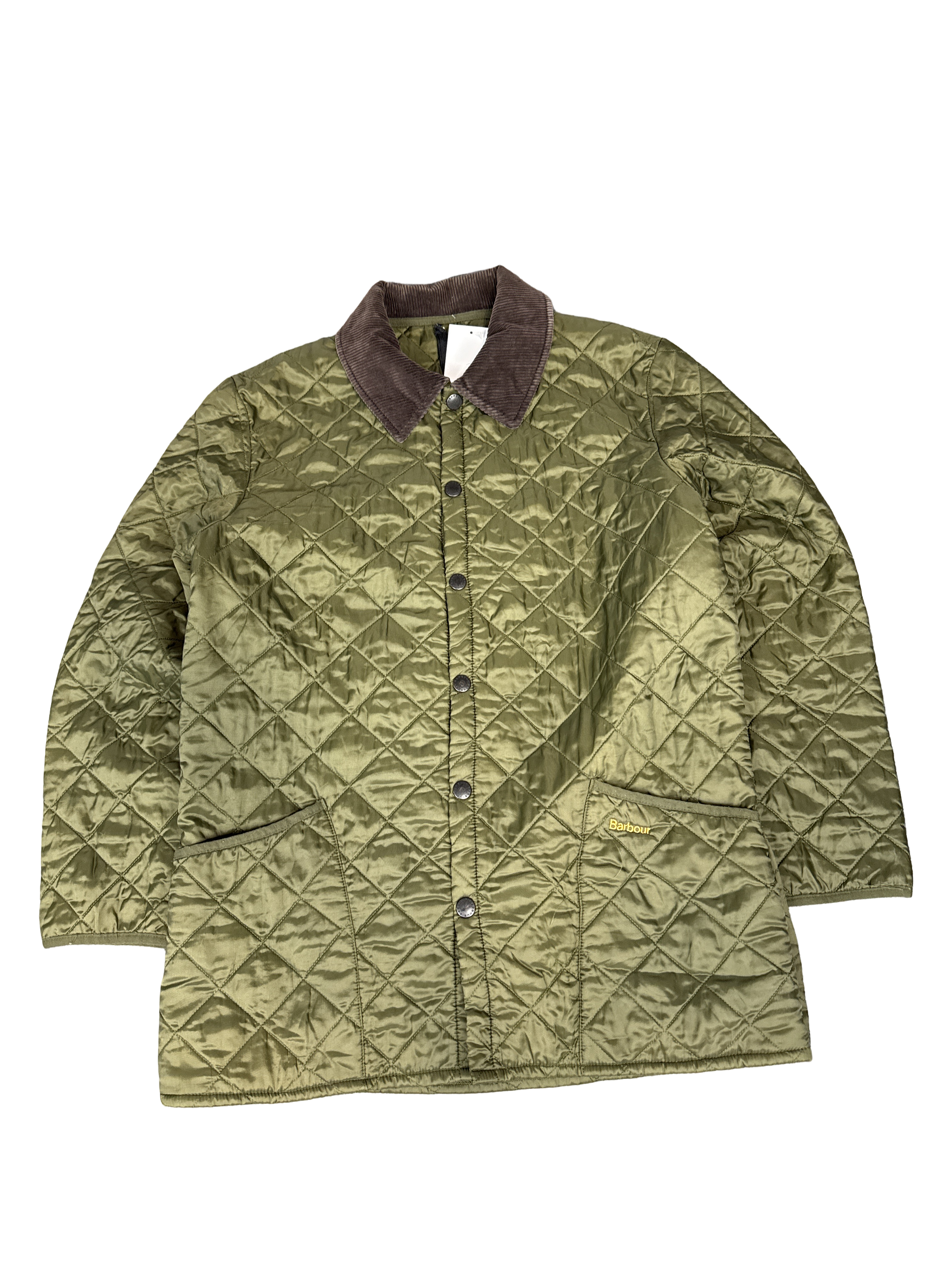 Barbour Quilted Olive Jacket (XL)
