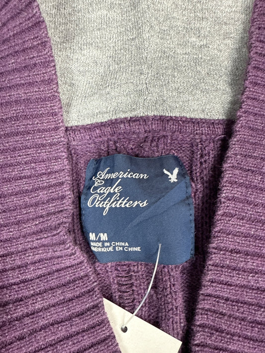 American Eagle Outfitters Cable Knit Hooded Pullover Sweater (M)