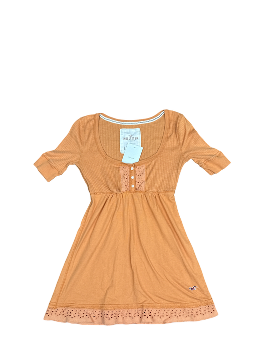 Hollister Orange Eyelet Hem Dress (S)