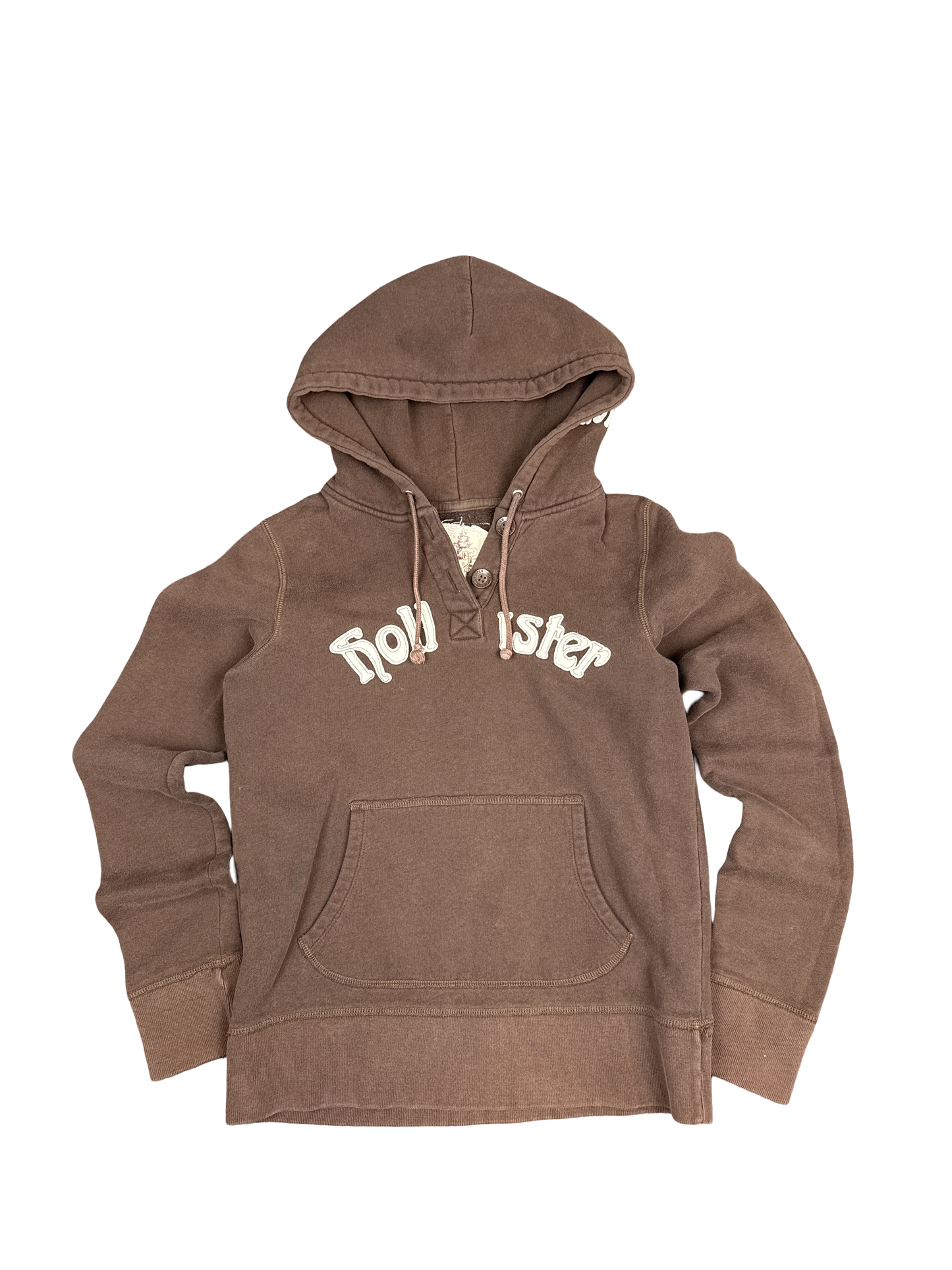 2000s Hollister Brown Pullover Hoodie (M)
