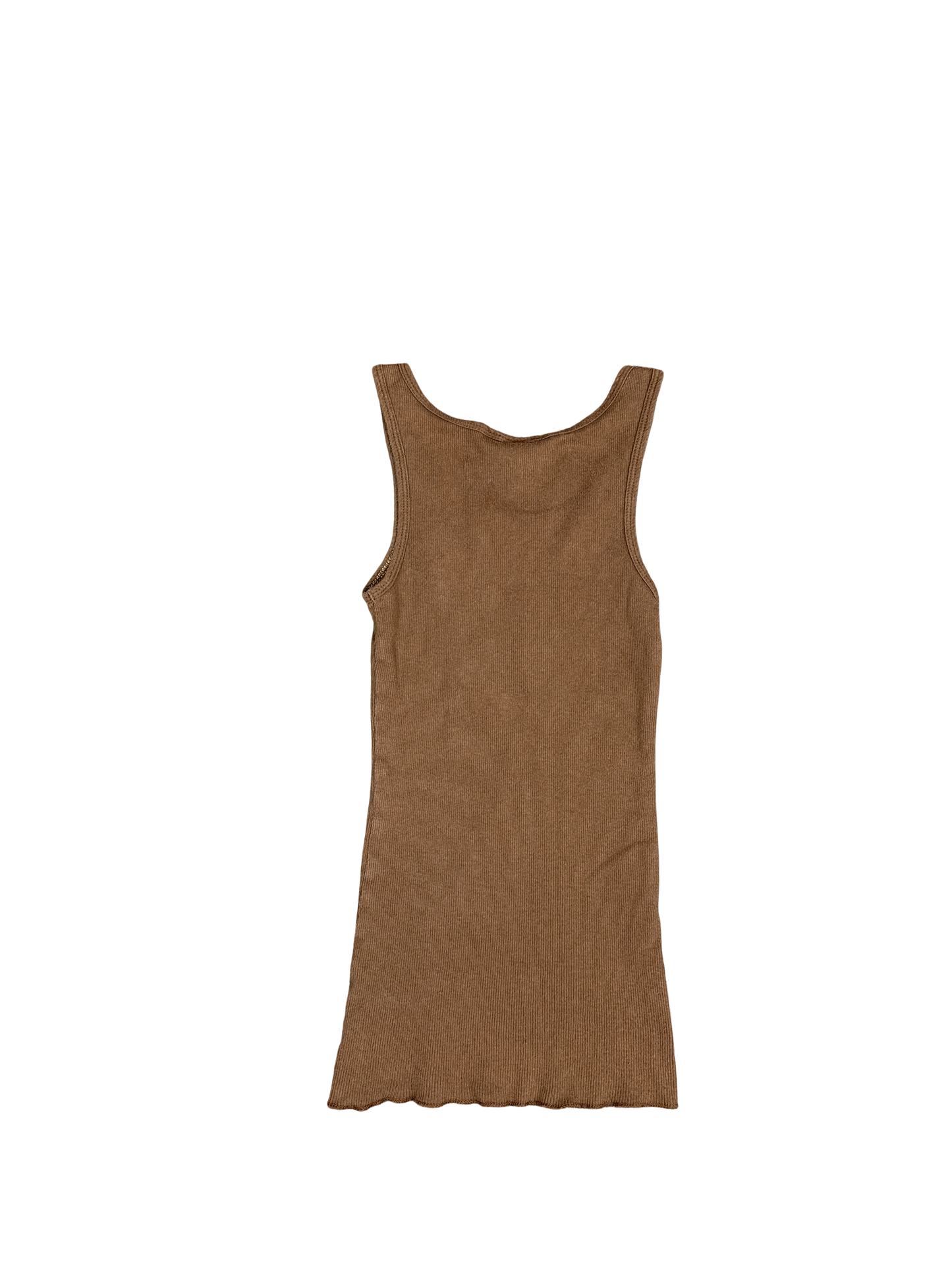 Y2K Aeropostale Ribbed Brown Cotton Tank Top (S)