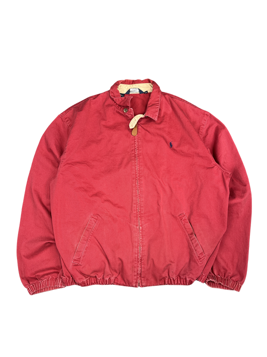 1990s Polo by Ralph Lauren Red Harrington Jacket (L)