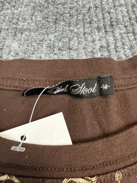 Y2K Ed Hardy Style Baroque Graphic Tee (S)