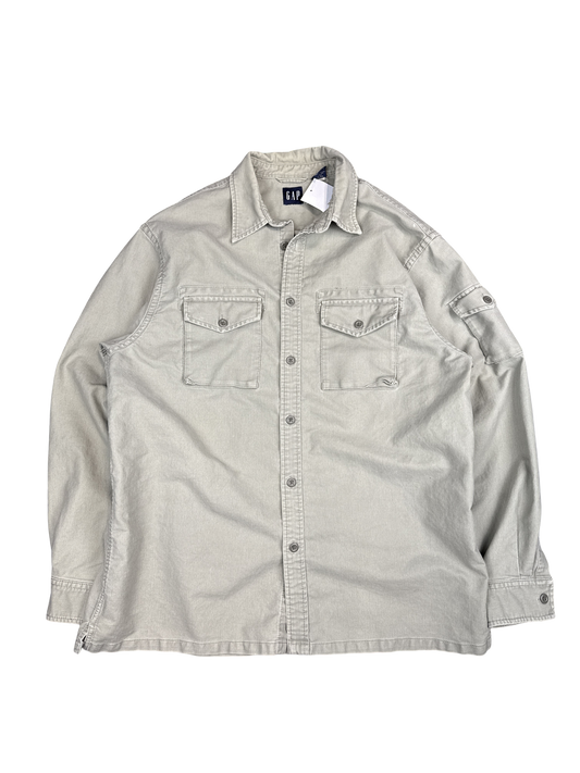GAP Made in Hong Kong Cotton Button-Up Shirt (M)