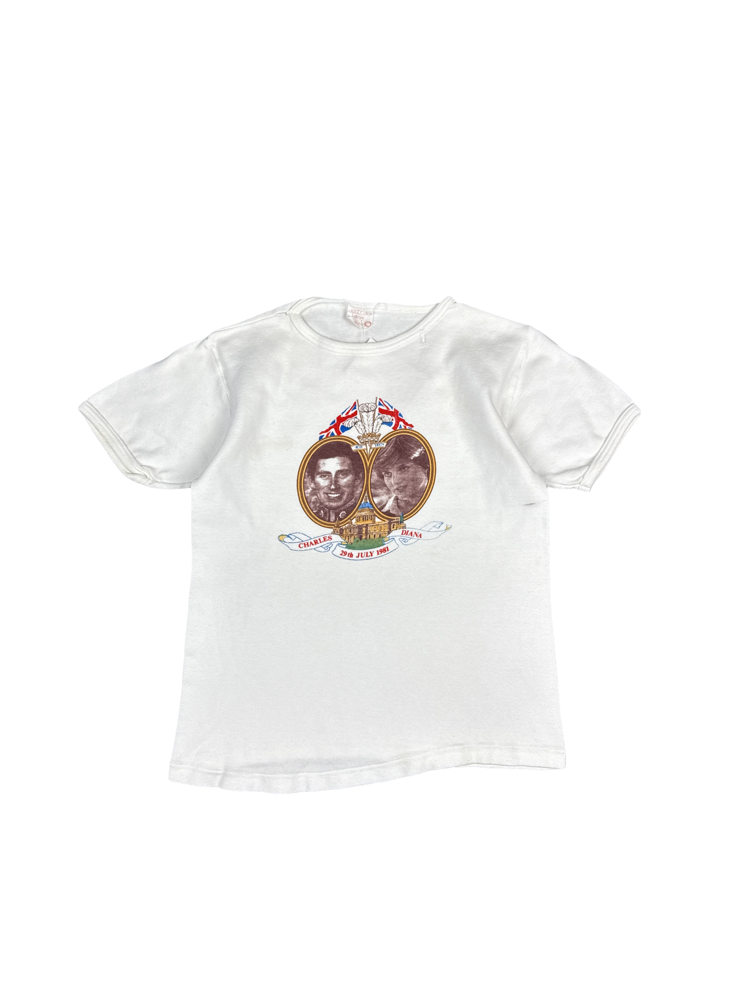 1981 Royal Wedding Charles and Diana Graphic Tee (L)