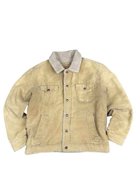 Aeropostale Corduroy Sherpa-Lined Jacket (L)