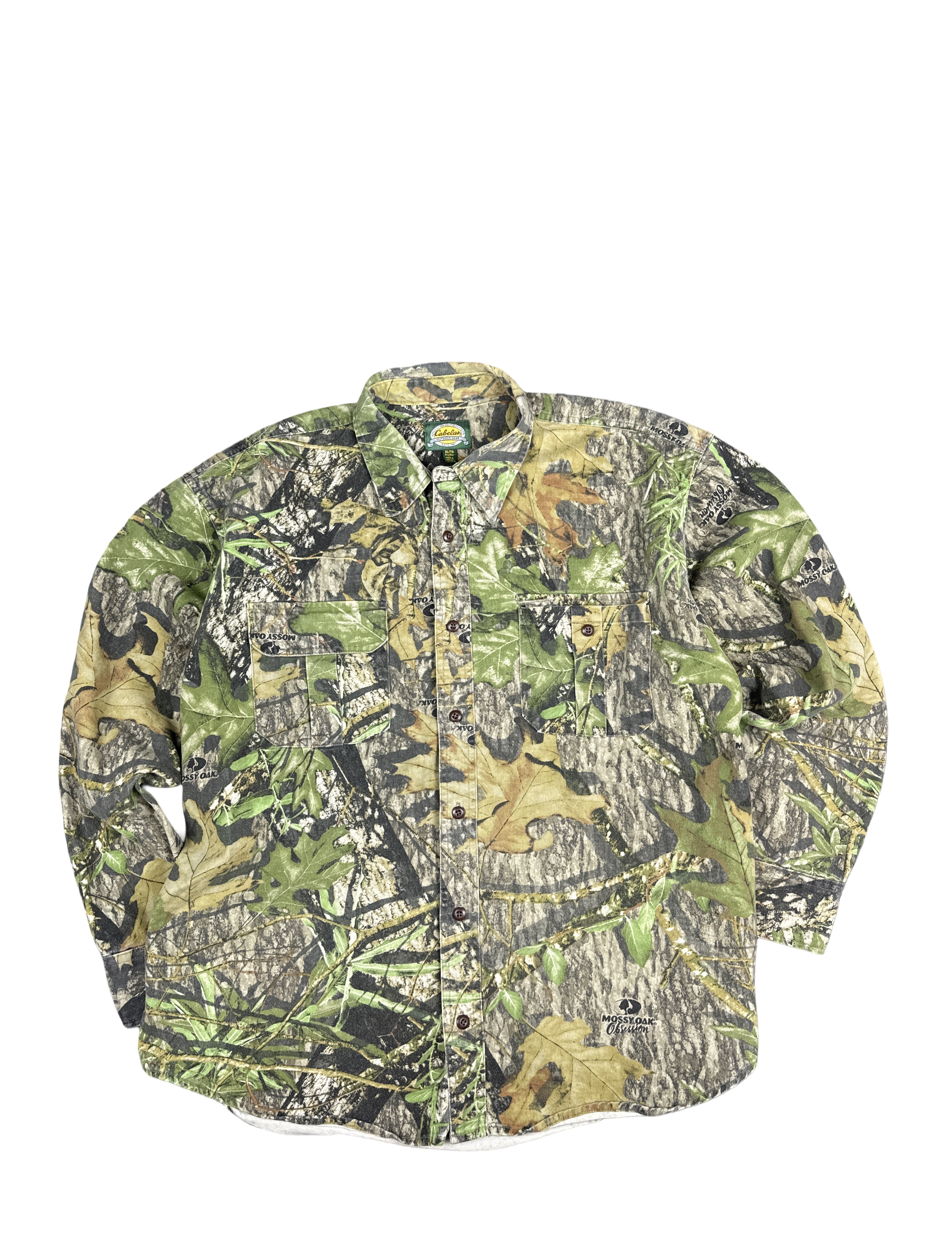 Cabela's Mossy Oak Camo Hunting Button-Up Shirt (XL)