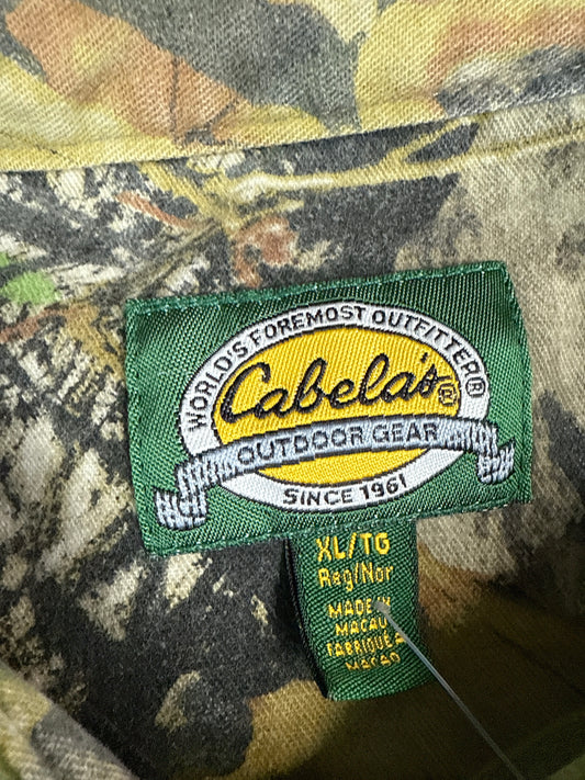 Cabela's Mossy Oak Camo Hunting Button-Up Shirt (XL)