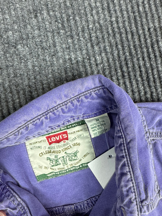 Levi's Purple Garment Dyed Button-Up Shirt (M)