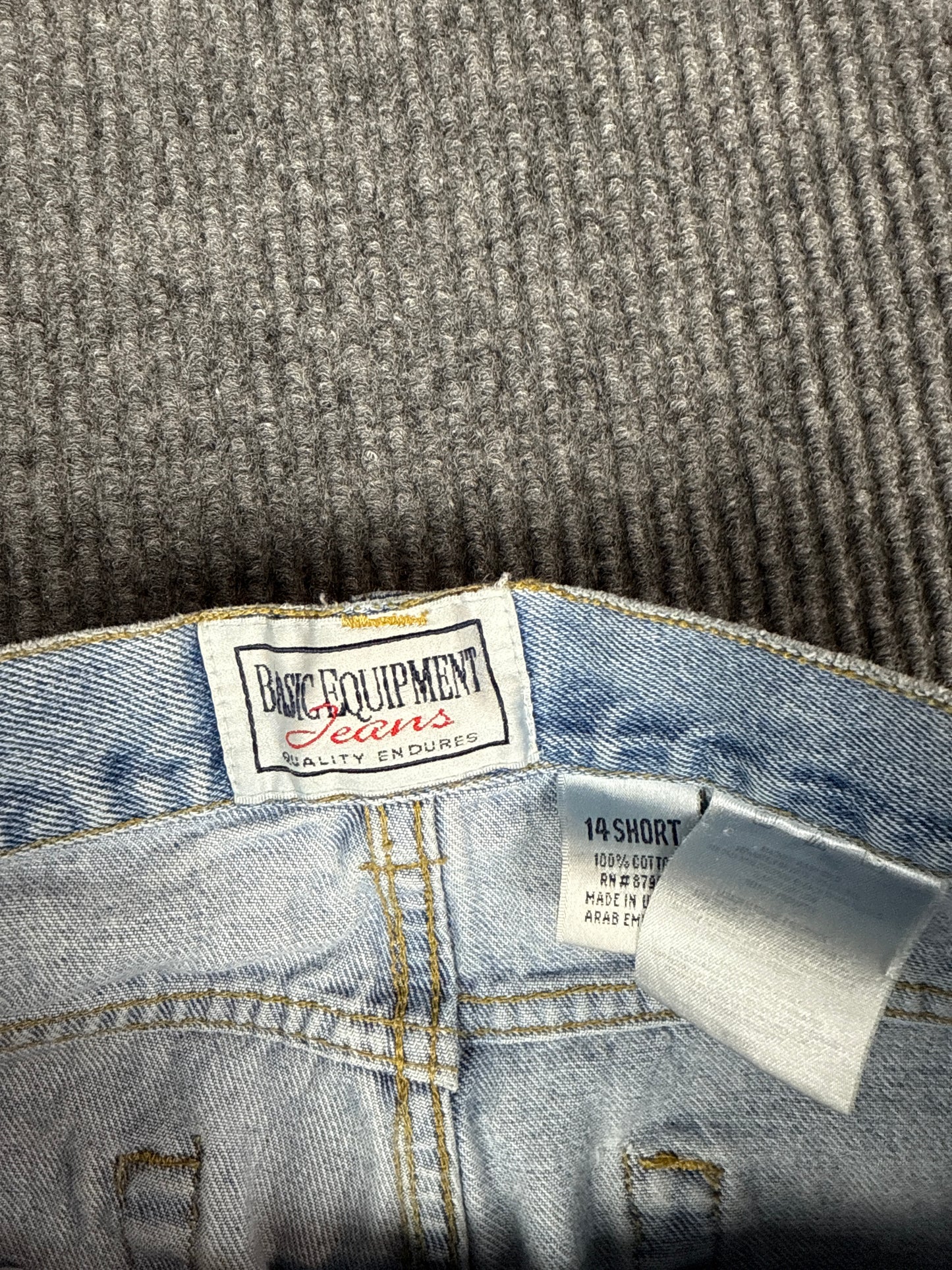 Basic Equipment High-Waisted Light Wash Jeans (L)