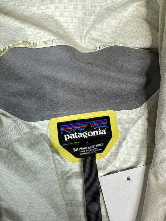 Patagonia Women's Yellow Hooded Rain Jacket (M)
