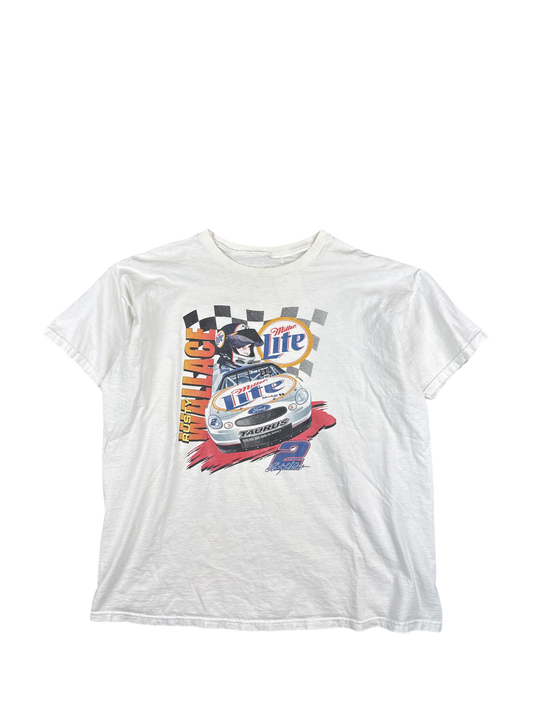 1990s Miller Lite NASCAR Rusty Wallace Graphic Tee (2XL)