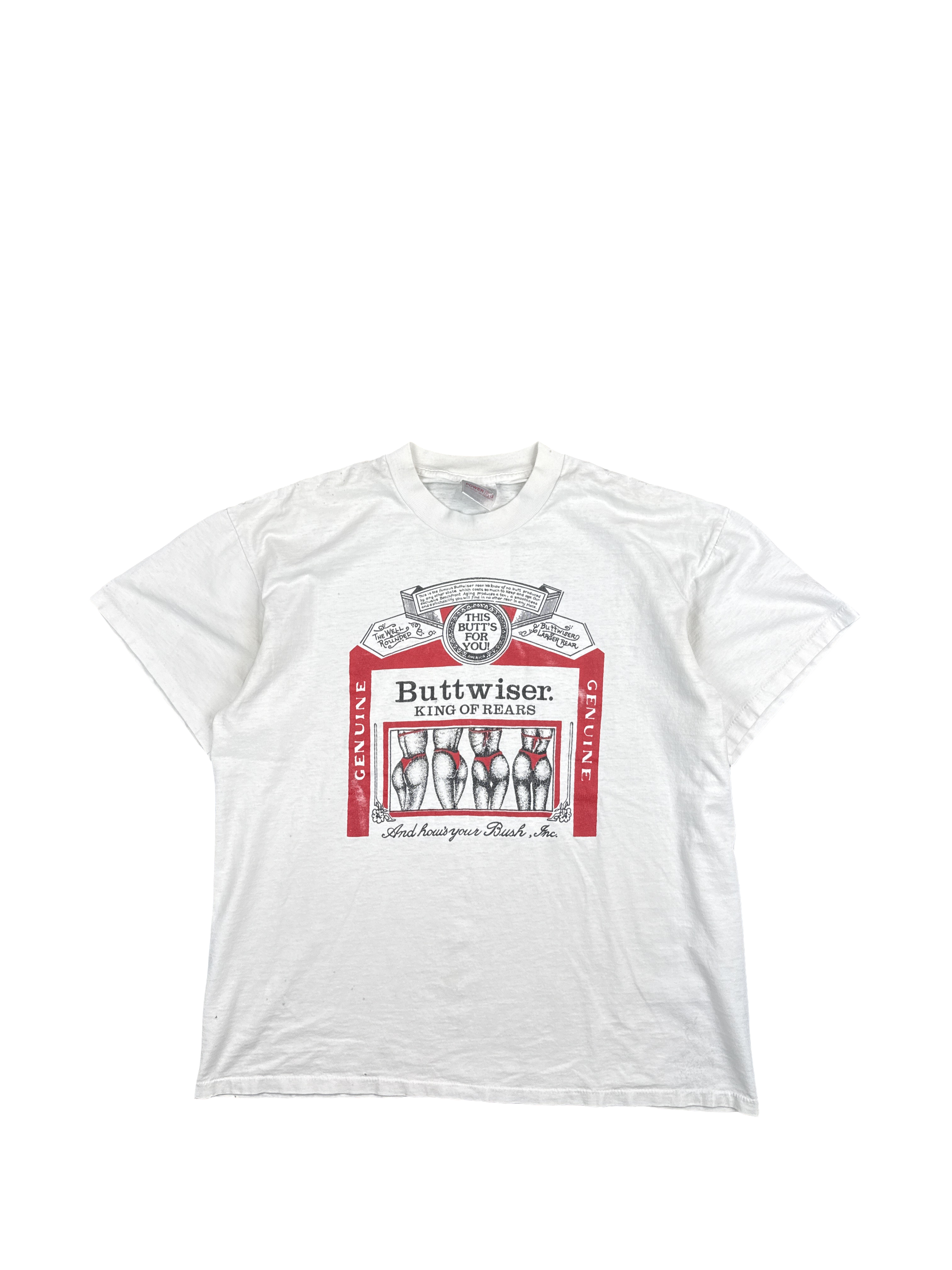 1990s Buttweiser Parody Graphic Tee (L)