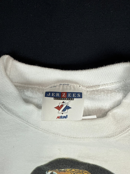 1990s Jerzees Jaguar Graphic Sweatshirt (M)