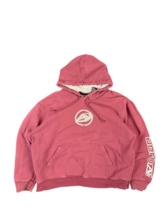Aeropostale Maroon Logo Pullover Hoodie (L)