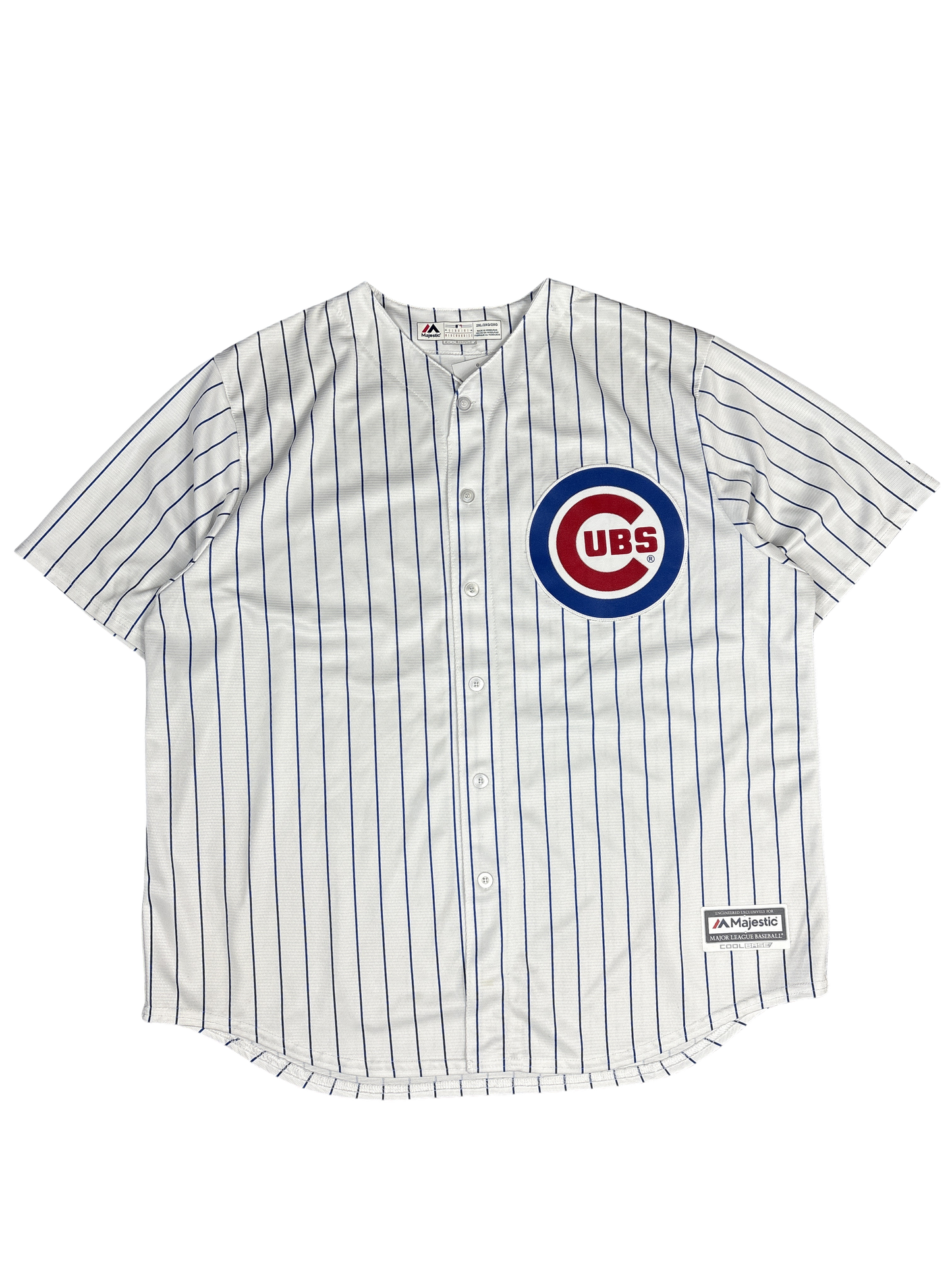 Majestic Chicago Cubs Bryant #17 Pinstripe Jersey (2XL)