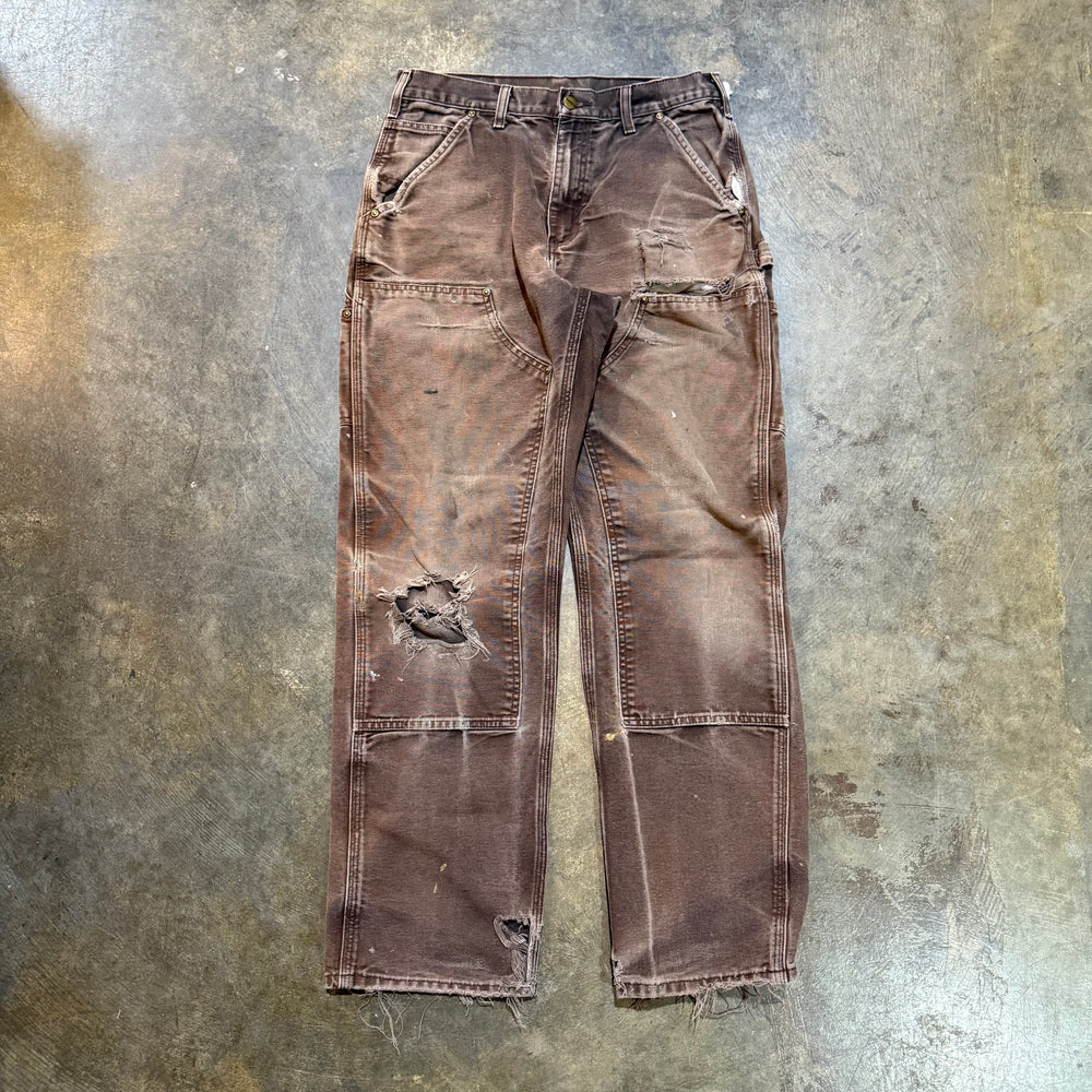 Vintage Brown Faded Double Knee Pants