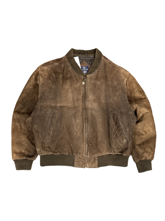 1980s Landhurst Pig Suede Bomber Jacket (L)