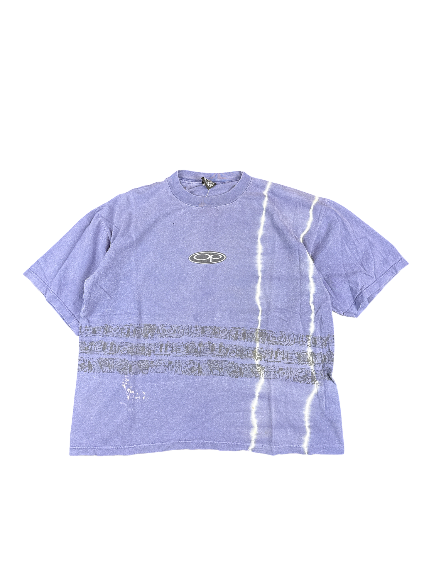 1990s Ocean Pacific Tie-Dye Surf Graphic Tee (XL)