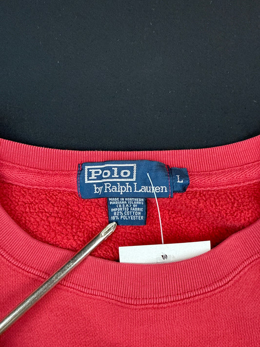 Polo Ralph Lauren Red Crewneck Sweatshirt (L)