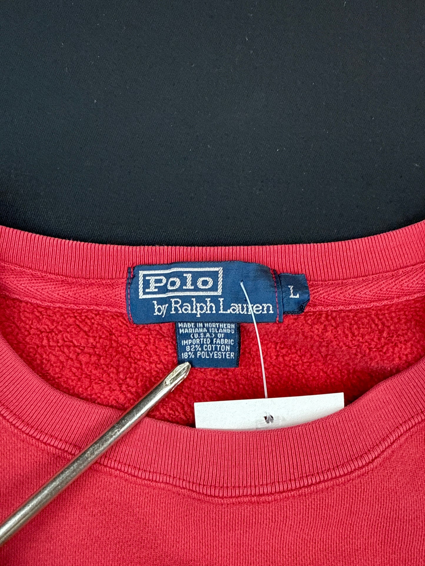 Polo Ralph Lauren Red Crewneck Sweatshirt (L)