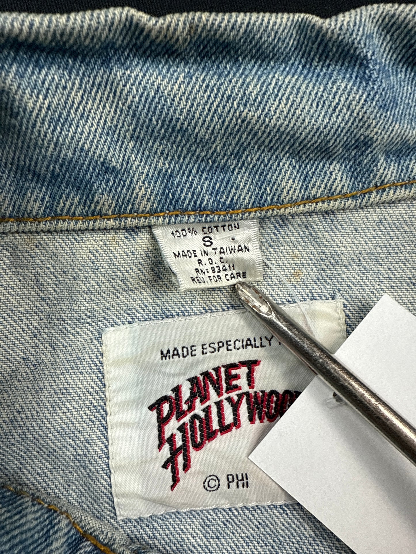 1990s Planet Hollywood Phoenix Denim Jacket (S)