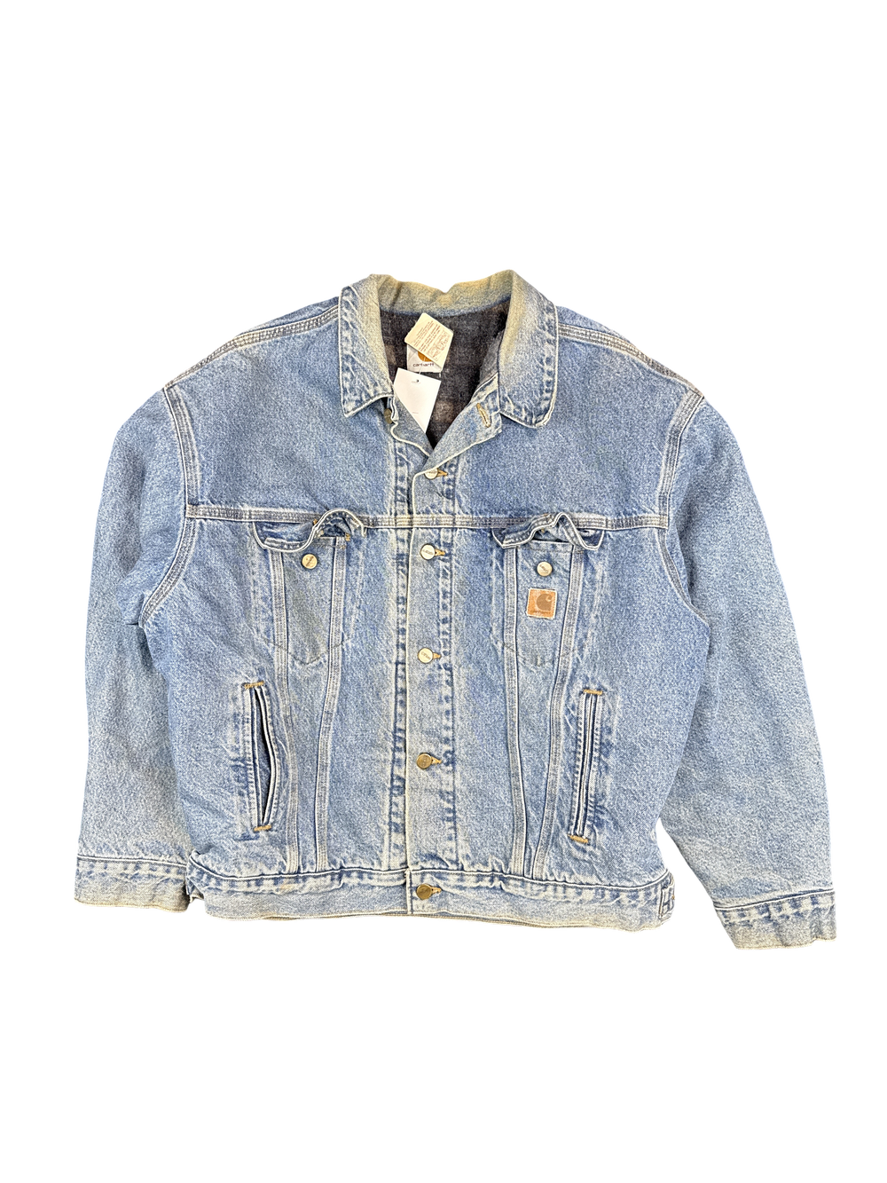 Carhartt Denim Blanket-Lined Jacket (XL)