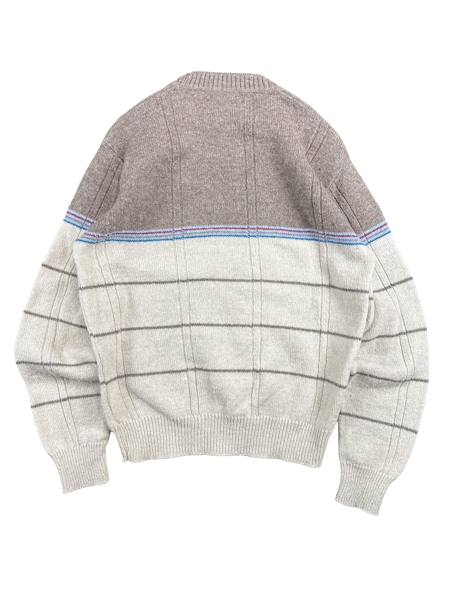 1980s Jantzen Colorblock Knit Pullover Sweater (L)