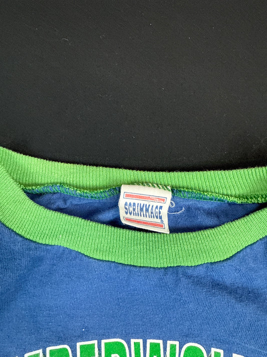 1990s Minnesota Timberwolves Graphic Raglan Tee (M)