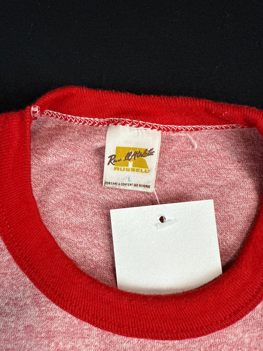1980s Russell Athletic Larry Roberts Racing Team Ringer Tee (L)