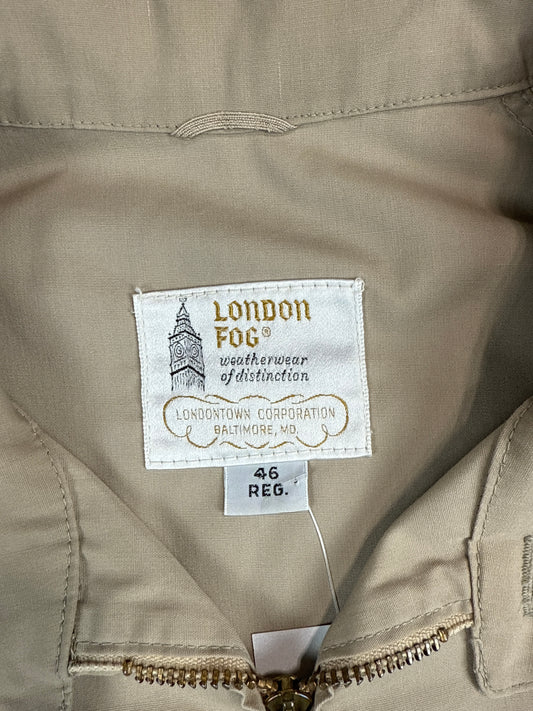 Classic London Fog Tan Harrington Jacket (XL)
