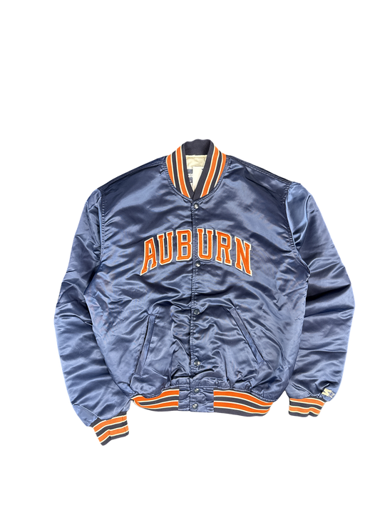 1990s Auburn Starter Satin Varsity Jacket (XL)