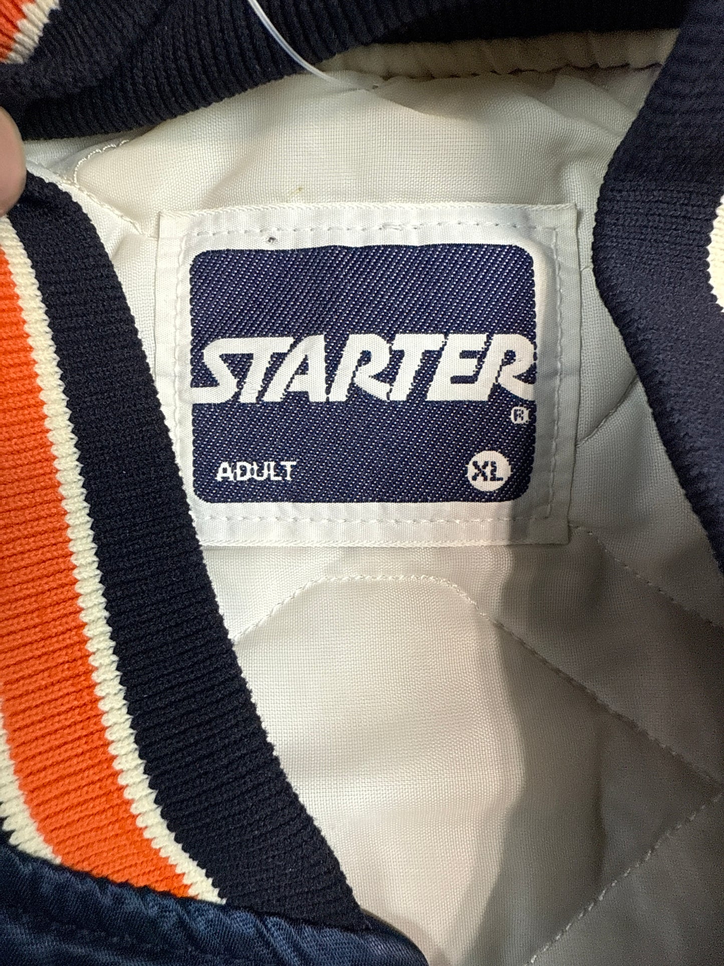 1990s Auburn Starter Satin Varsity Jacket (XL)