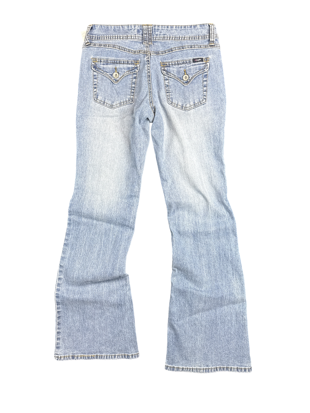 Y2K Angels Butterfly Floral Embroidered Jeans (M)