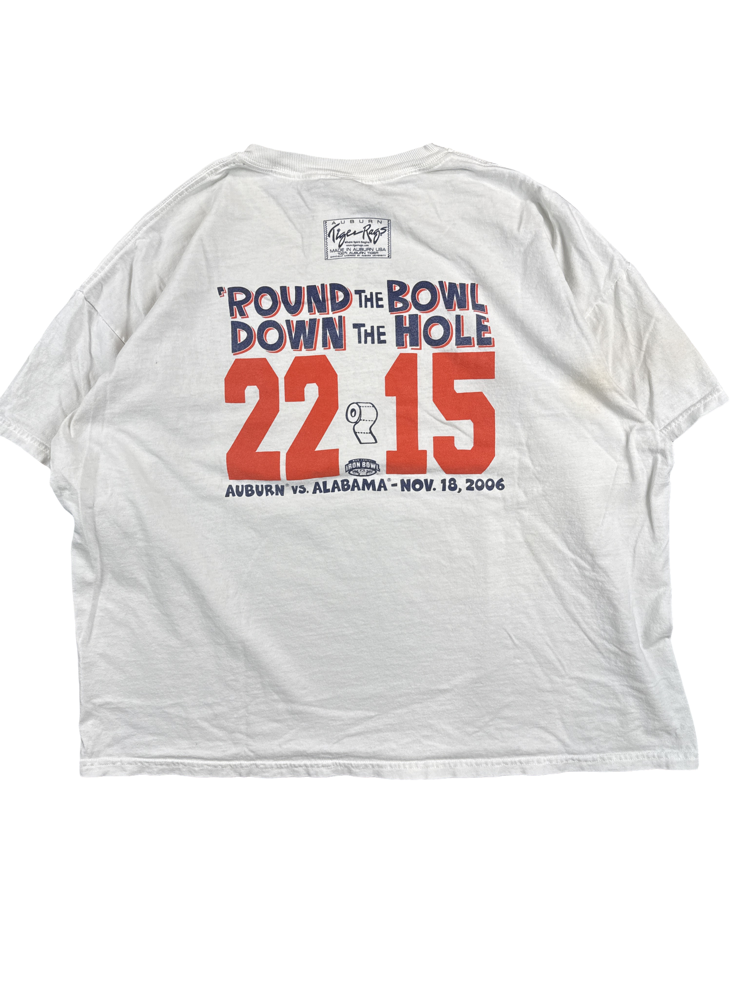 2006 Auburn vs Alabama Iron Bowl 'Royal Flush' Graphic Tee (2XL)