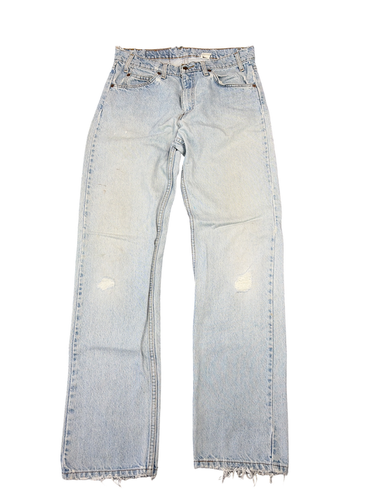 1990s Levis Light Wash Distressed Jeans (W33 L34)