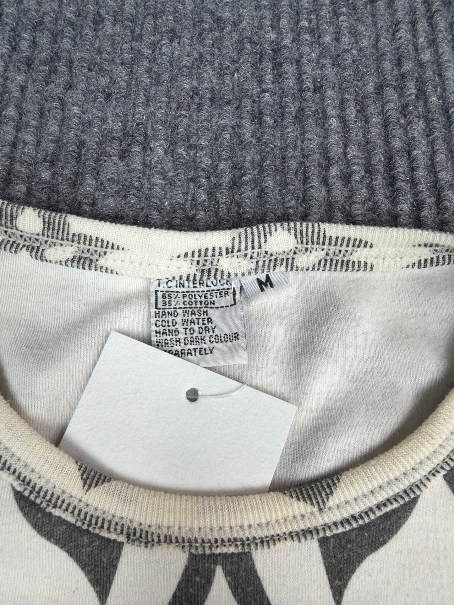 Y2K Hindu Shiva Graphic Long Sleeve Tee (M)