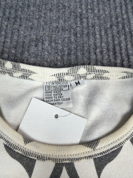 Y2K Hindu Shiva Graphic Long Sleeve Tee (M)