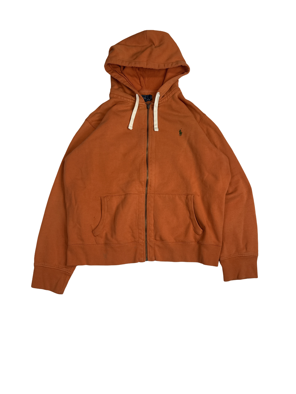 Polo Ralph Lauren Orange Full Zip Hoodie (2XL)
