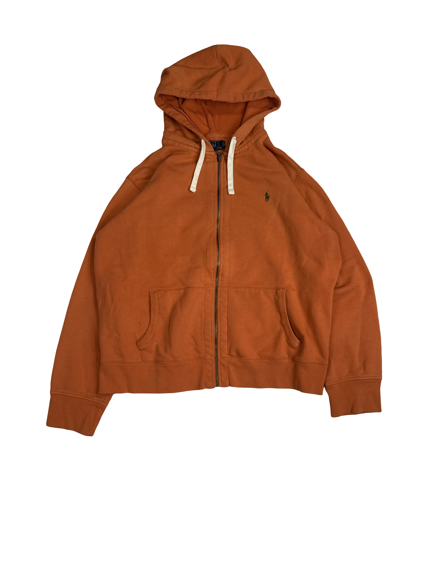 Polo Ralph Lauren Orange Full Zip Hoodie (2XL)