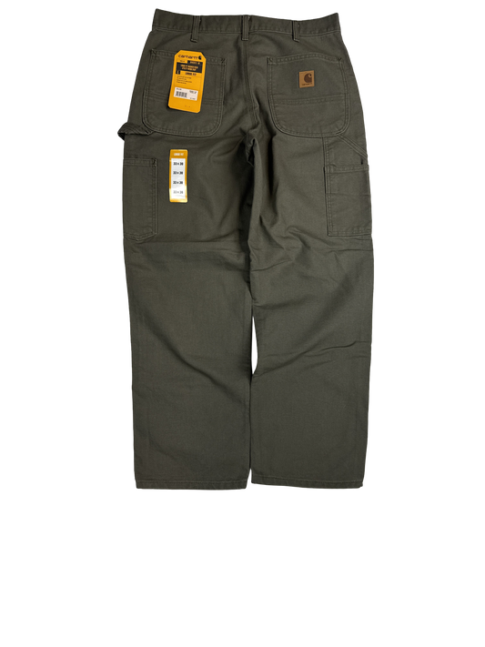 Carhartt B11 Moss Green Double Knee Work Pants (32x34)