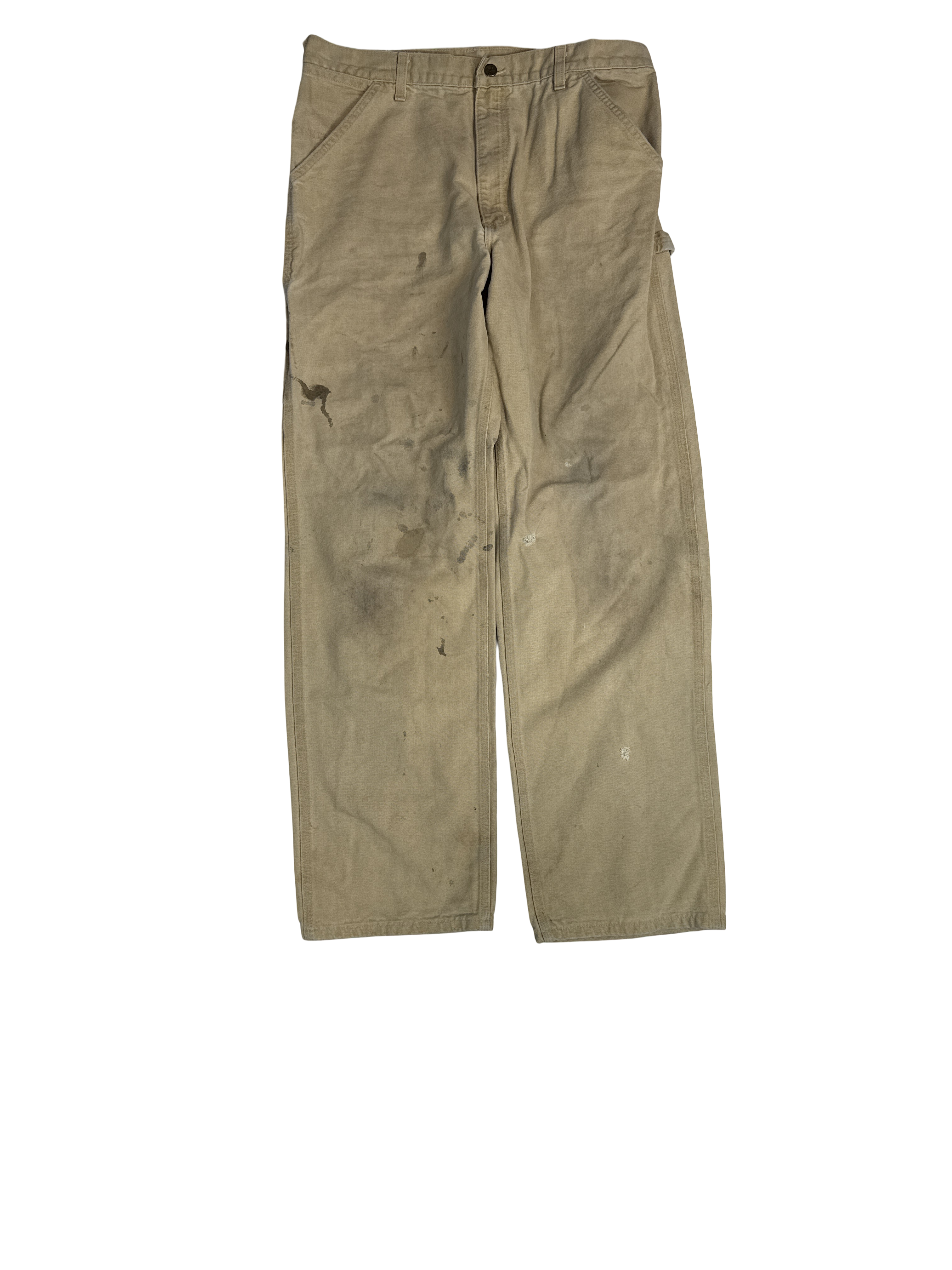 Carhartt Tan Canvas Work Pants (36x34)