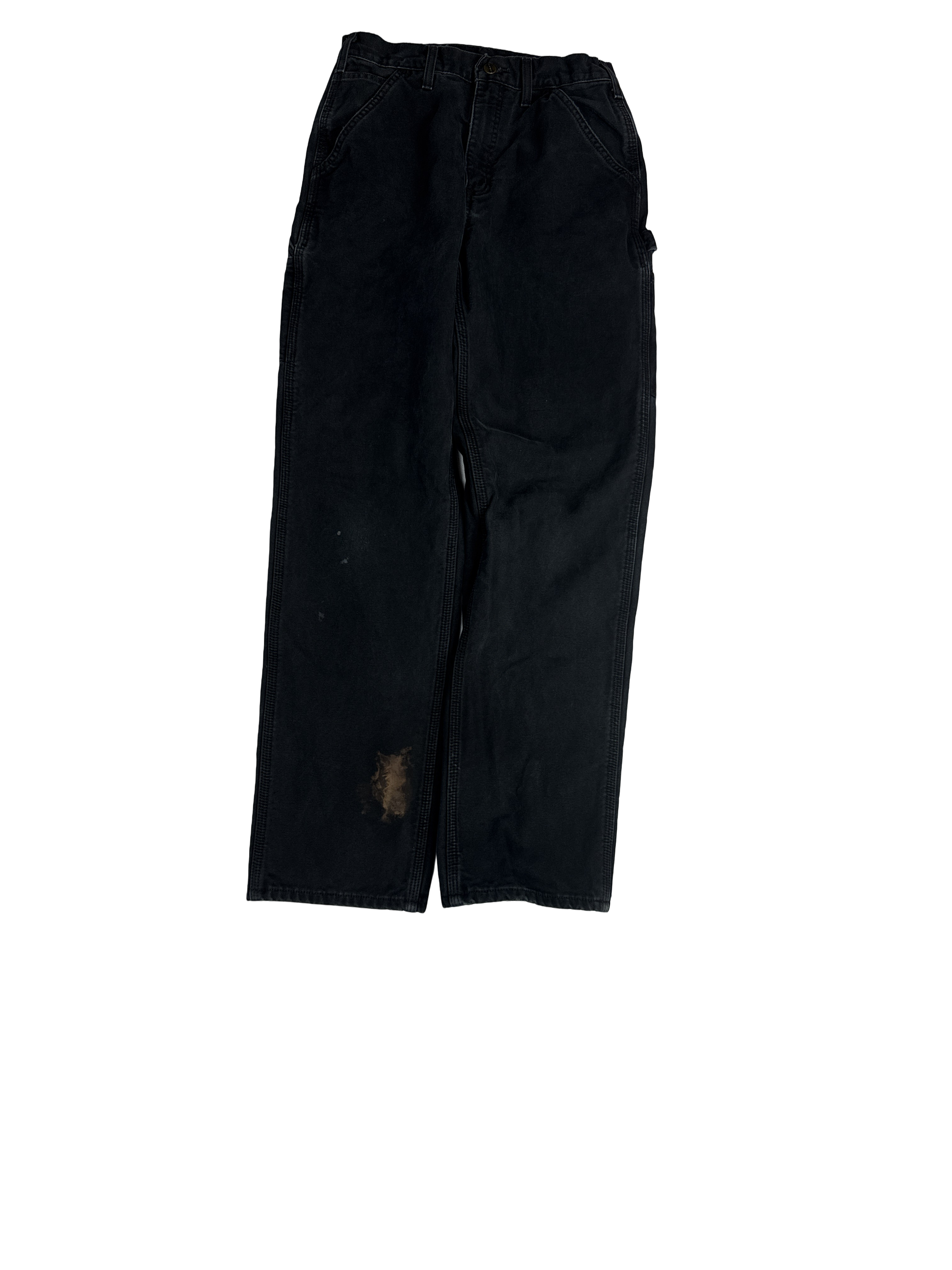Carhartt Double Knee Black Work Pants (30x34)