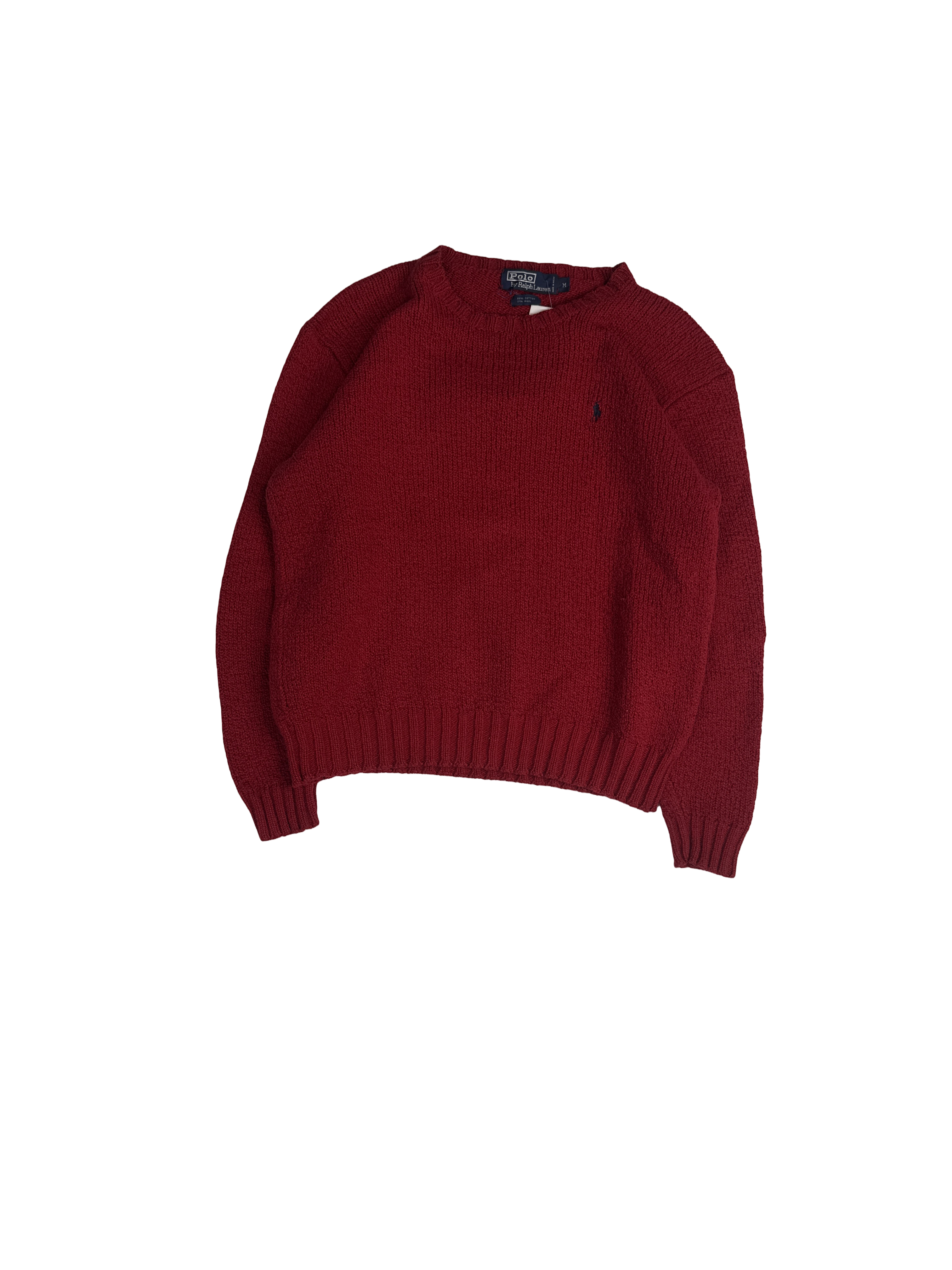 Polo Ralph Lauren Red Knit Pullover Sweater (M)